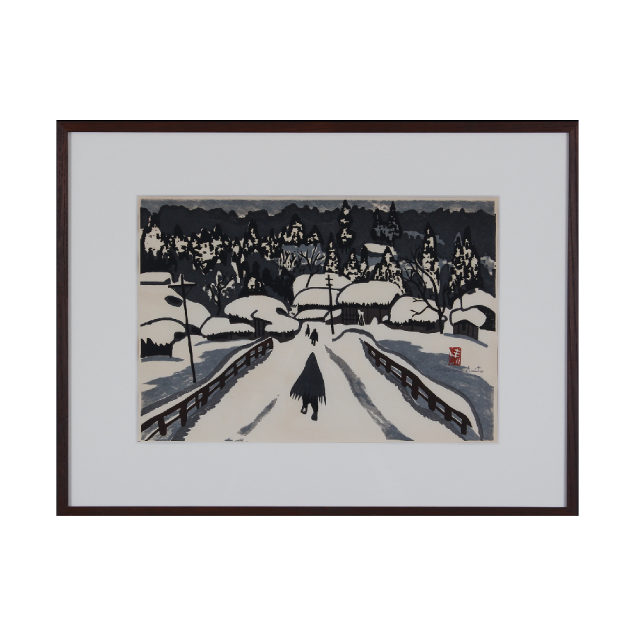 冬 絵画 （K） 北斎の描いた雪景色 | 浮世絵復刻版画専門店 岩下書店