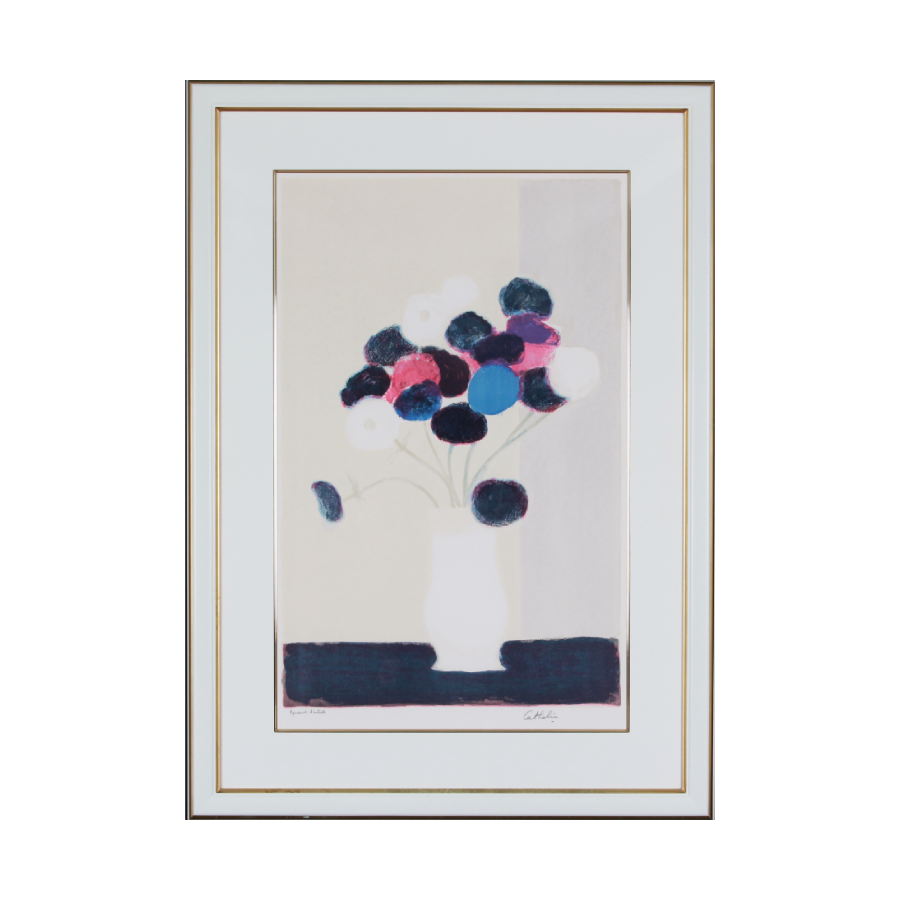 ◼️真作◼️ベルナール カトラン◼️ 「赤いテーブルの上の紫陽花とペッパー」リトグラフ 楽天市場】ベルナール カトラン リトグラフ 1988年 赤い